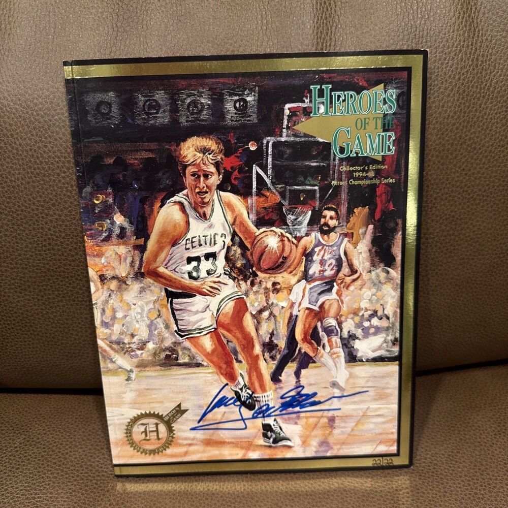 Larry Bird Signed Autograph Heroes of the Game Magazine 1994-4A SIGNED